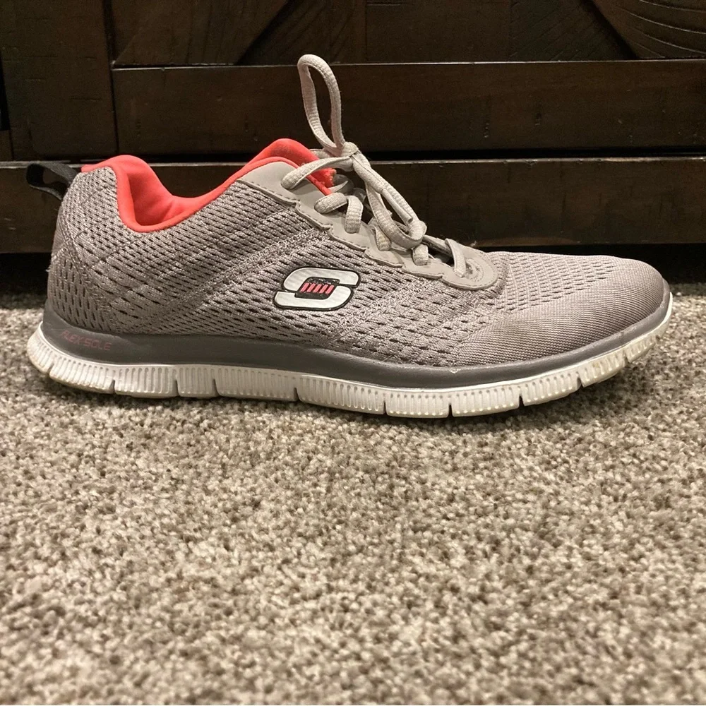 Skechers Womens Flex Appeal - Obvious Choice - 12058-LGCL Grey - Size 9